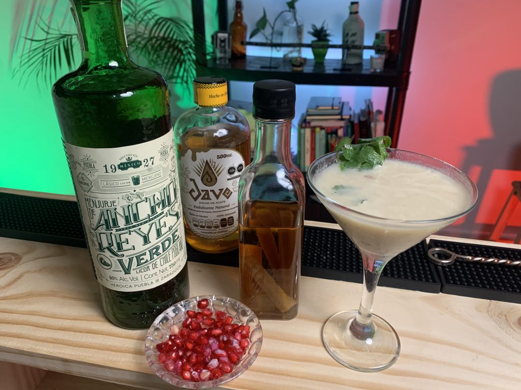 Mezcal en Nogada Cocktail